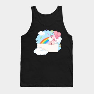 Unicorn rainbow Tank Top